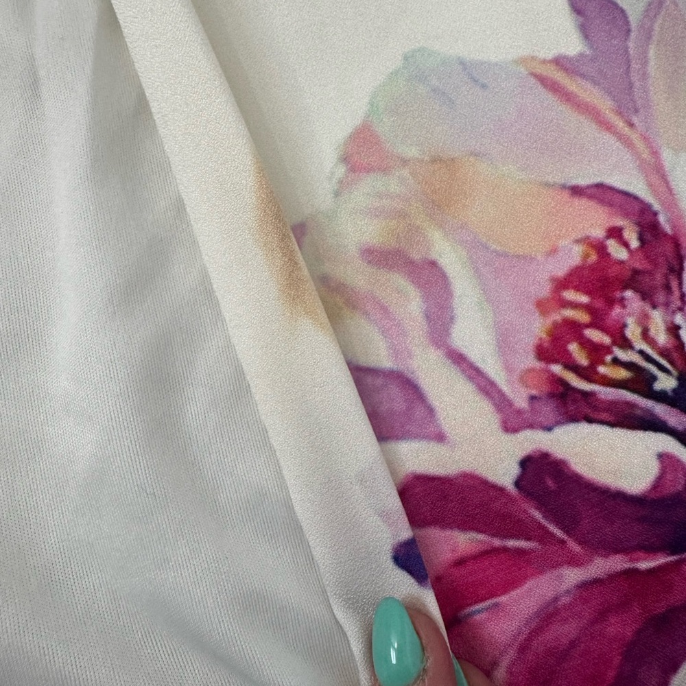 Revolve Toby Heart Ginger Enchanted Maxi Dress White Floral Open Back Size 8 - Picture 4 of 16